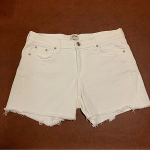 J. Crew - White Jean Shorts - Size 27